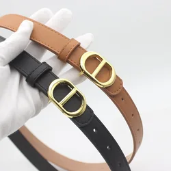 High Quality Belt For Women Luxury Brand Waist Strap CD Buckle Female Ladies Waistband All-match Jeans Fashion Waist Accessories