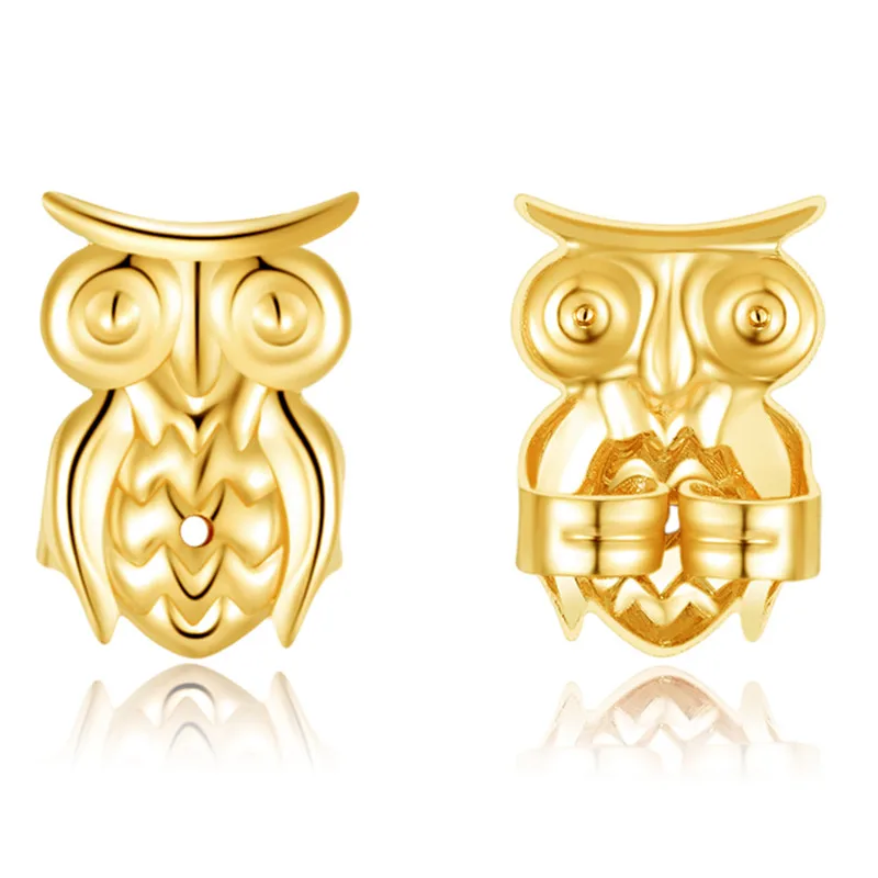 Ms Betti bear owl paw earring listers back set10