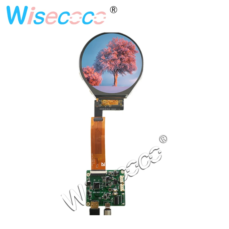 Polegada 800*800 Ips Redonda Tela Lcd Tm034xvzp01 Controlador Placa de Acionamento Industrial Display Redondo 3.4