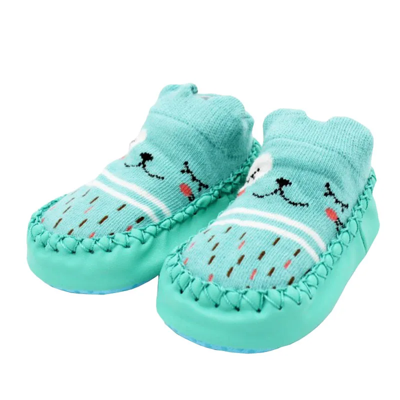 New Fashion Baby Socks With Rubber Soles Infant Sock Newborn Autumn Winter Children Floor Socks Shoes Anti Slip Soft Sole Sock