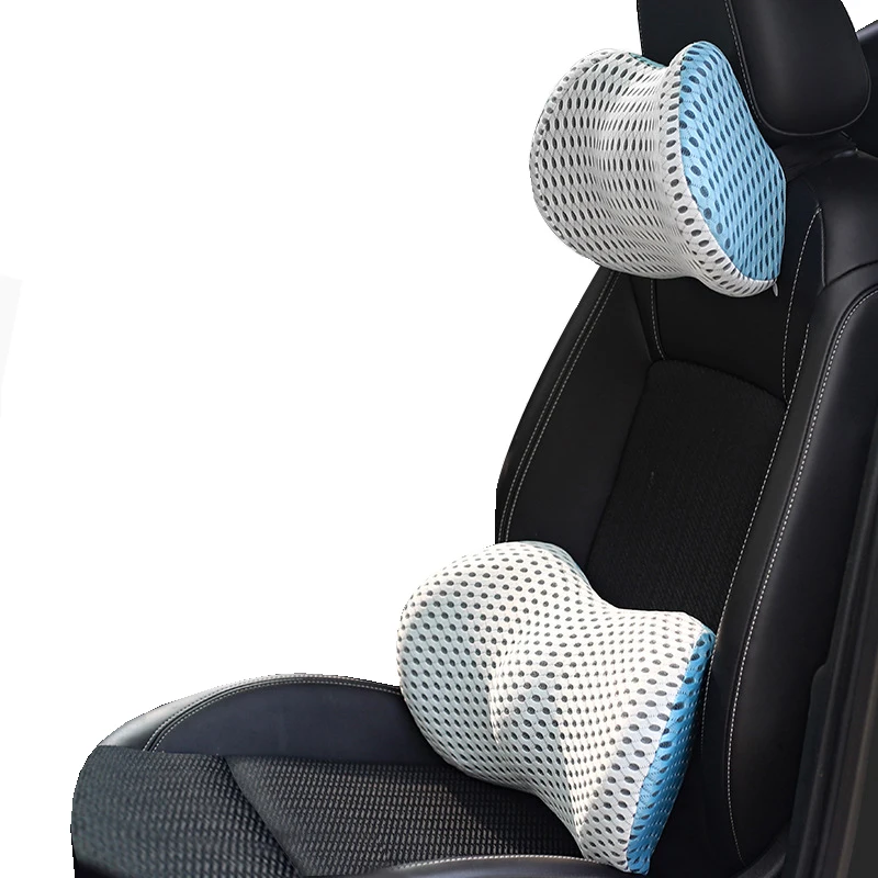 Memory Foam Car Lumbar Back Support Waist Headrest Supply Lower Pain Pillow Breathable Seat Styling | Автомобили и мотоциклы