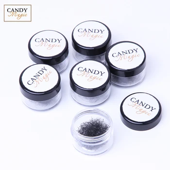 

Candy Magic 500/1000Fans Russian Volume Lash Fans Short Stem Premade Fans Individual Eyelash Extension Heat bonded Pre Made Fan