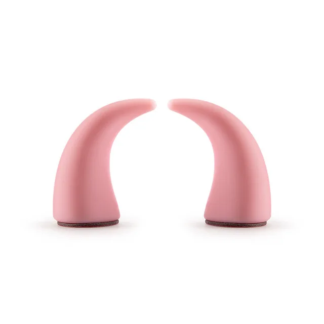 Car Sticker 3D Cartoon Devil's Horn Styling Decoration For smart fortwo forfour 453 451 450 car accessories interior ornament - Название цвета: Pink