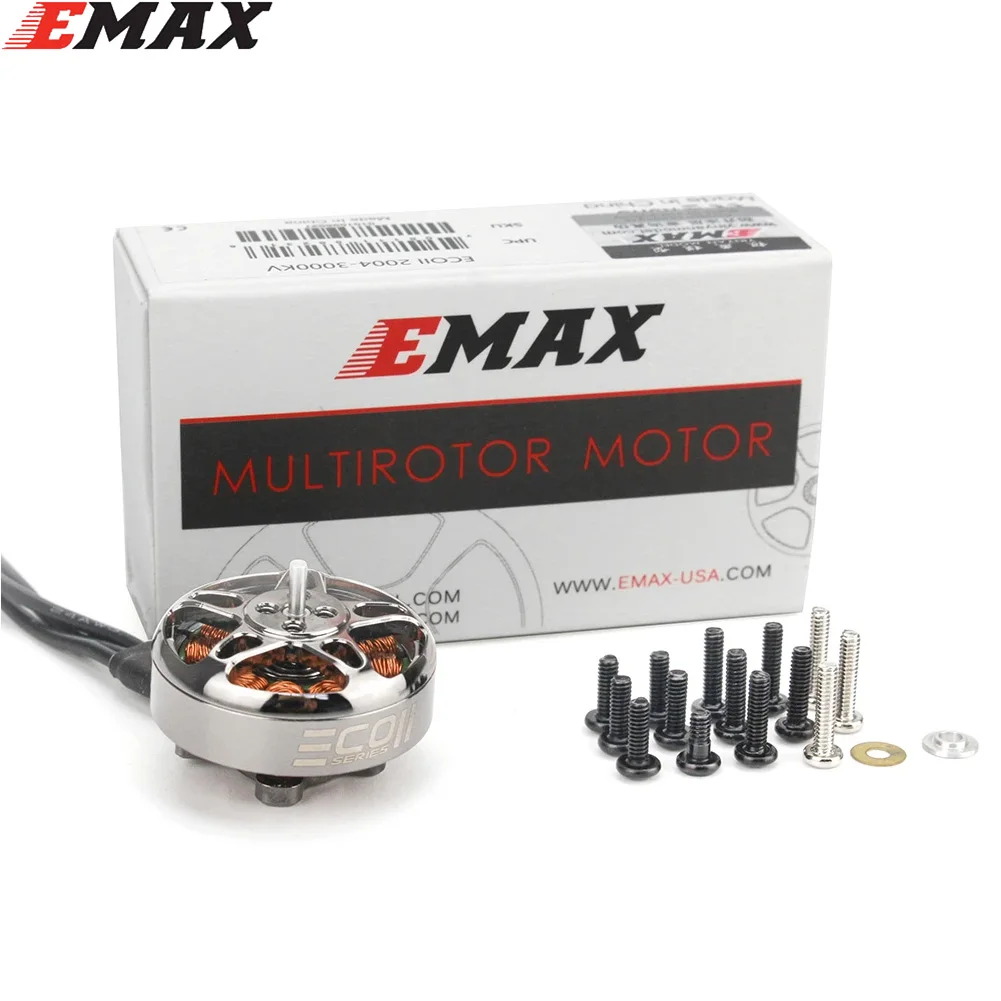 1/2/4 шт Emax ECO II Series 2004 1600KV 2000KV 2400KV 3000KV бесщеточный Motor4S-6S Lipo аккумулятор для радиоуправляемых дронов FPV Racing