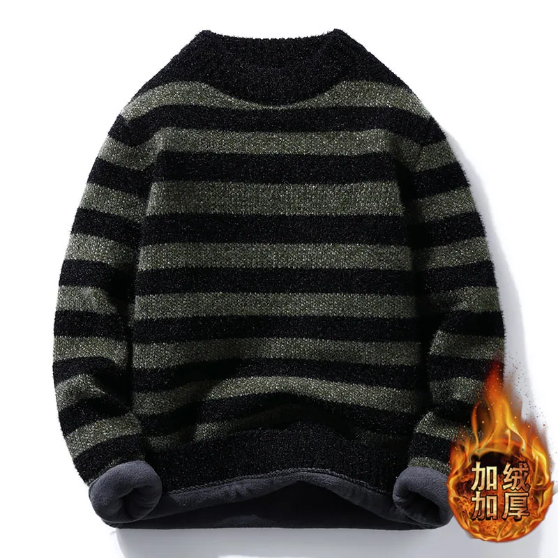 

Explosive gold mink sweater men plus cashmere
