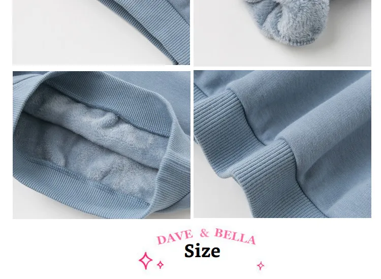 DBJ11713 dave bella/осенне-зимняя детская футболка с длинными рукавами для маленьких мальчиков топы высокого качества для малышей, Однотонная футболка для детей
