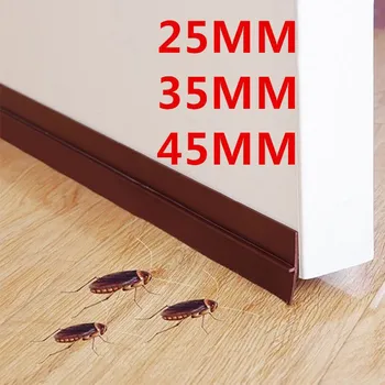 

2pcs/set Sealing Strip Long Door Window Draught Dust Insect Seal Strips Self Adhesive Window Soundproofing Weatherstrip
