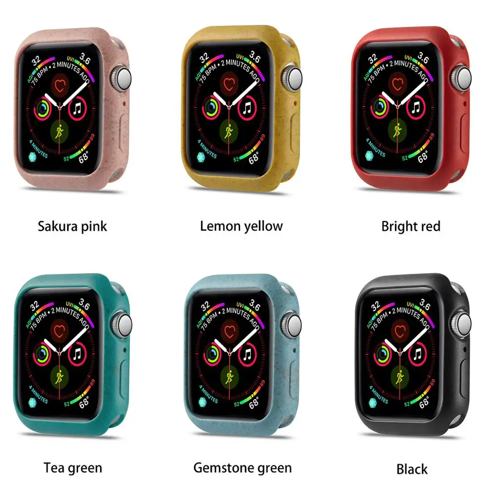 Яркий мягкий силиконовый чехол для Apple Watch 5, 40 мм, 744, 44 мм, защитный чехол для iWatch 4, 5, 40 мм, 44 мм, бампер для часов