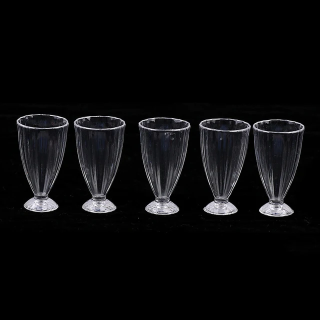 5pcs Dollhouse Miniature Wine Cups Dolls House Kitchen Accessories Decoration Kids Play Toys Gifts For Doll 6