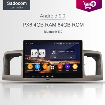 

9" DSP PX6 Android 9.0 8 Core 4GB 64GB Car RADIO DVD Player Wifi car radio 5.0 RDS GPS For Toyota Universal 2010 2011 2012-2014