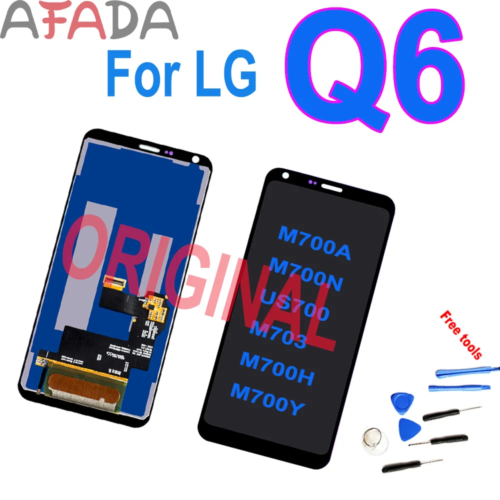 5 &quotоригинальный ЖК-дисплей Дисплей для LG Q6 M700 M700A M700N US700 M703 M700H M700Y кодирующий