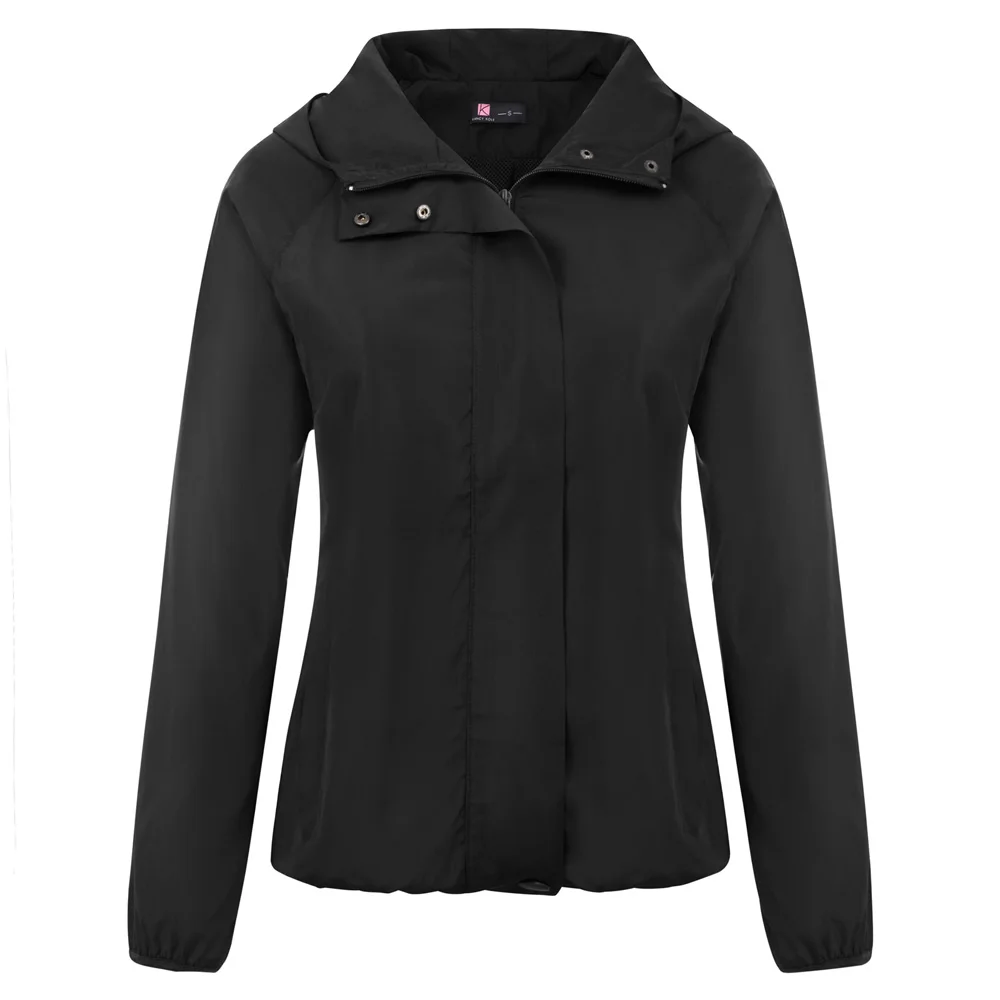 KK куртка-бомбер женская уличная лёгкий дождевик Водоотталкивающая куртка с