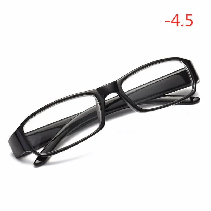 GLTREE диоптрия-1-1,5-2-2,5-3-3,5-4-4,5-5-5,5-6,0 очки для близорукости для женщин и мужчин квадратная оправа Очки для близорукости GN1 - Цвет оправы: GN1 Black
