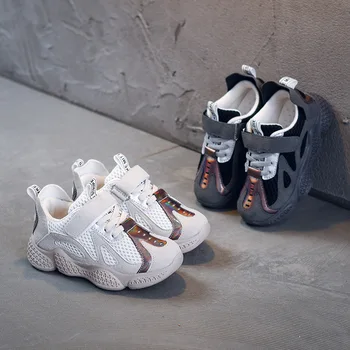 

HOT Kids Sport Shoes For Girls Boys New Spring 2020 School Boys Sport Shoes Non-Slip Breathable Super Soft Mesh Kid Casual Shoes