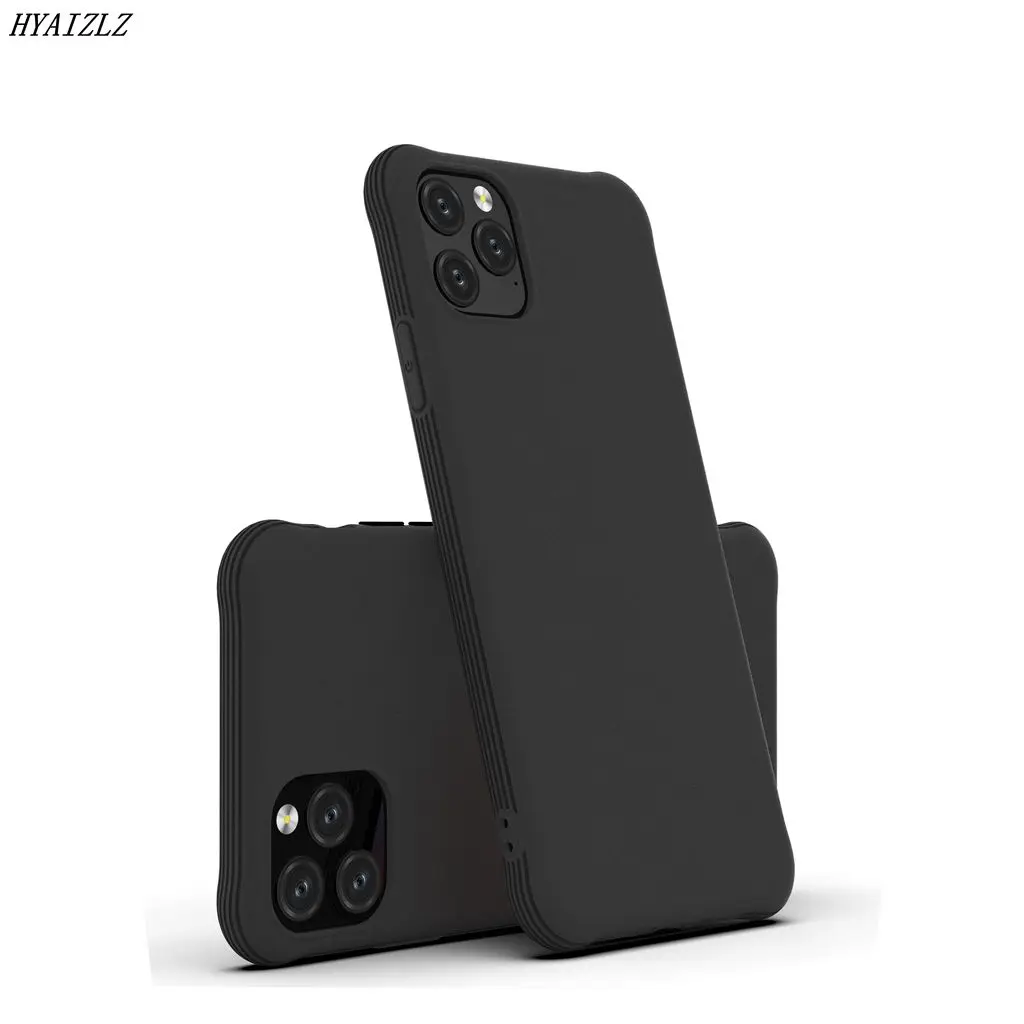 

XR XS Solid Color Phone Case for iPhone 11 Pro Max X 6 7 8 Plus Anti-fall Soft TPU Ultra Thin Back Protective Cover Coque Fundas