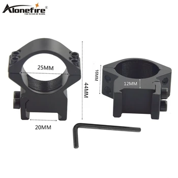 

Alonefire M44 25.4mm Ring 21mm weaver picatinny Rail Base adapter Airsoft Rifle Shot gun lights Laser Sight Scope Hunting mounts