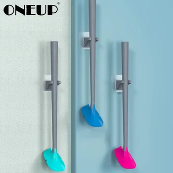 

ONEUP New Silicone Toilet Cleaning Brush Wall-Mounted Easy To Store Household Floor Toilet Cleaning Bathroom Accessories Set