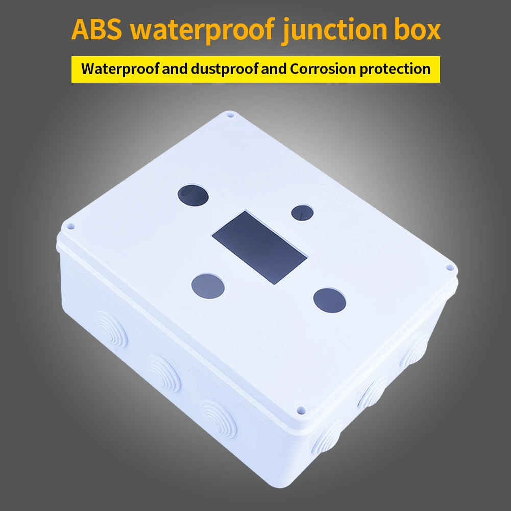 

Practical Junction Box Connection Multi Holes Durable For Electric Cable Terminal With Plug Accessories IP55 Waterproof ABS