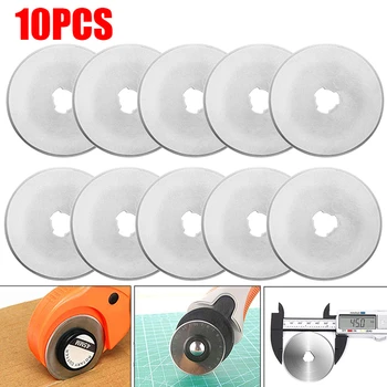 

45mm 28mm Rotary Cutter Set Blades Fabric Circular Quilting Cutting Patchwork Leathercraft Sewing Tool Quilter Leather Cutter
