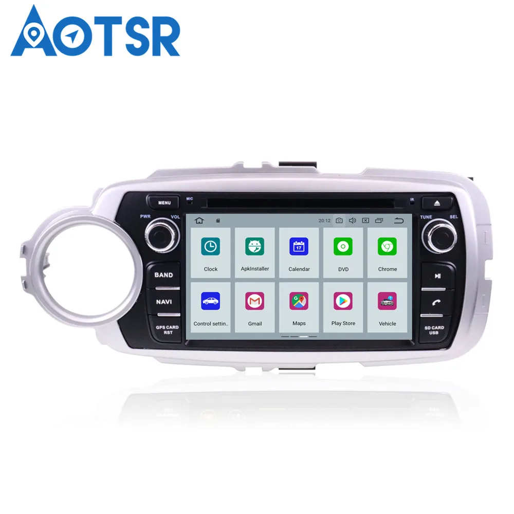 Android 10 0 автомобильный стерео для Toyota Yaris 2012 2013 2014 2015 2016 2017 Авто Радио FM DVD видео GPS