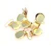 10Pcs Gold Round Shape Pacifier Suspender Clips Baby Pacifier Holder Crafts With Plastic Insert for 25mm Ribbon 6
