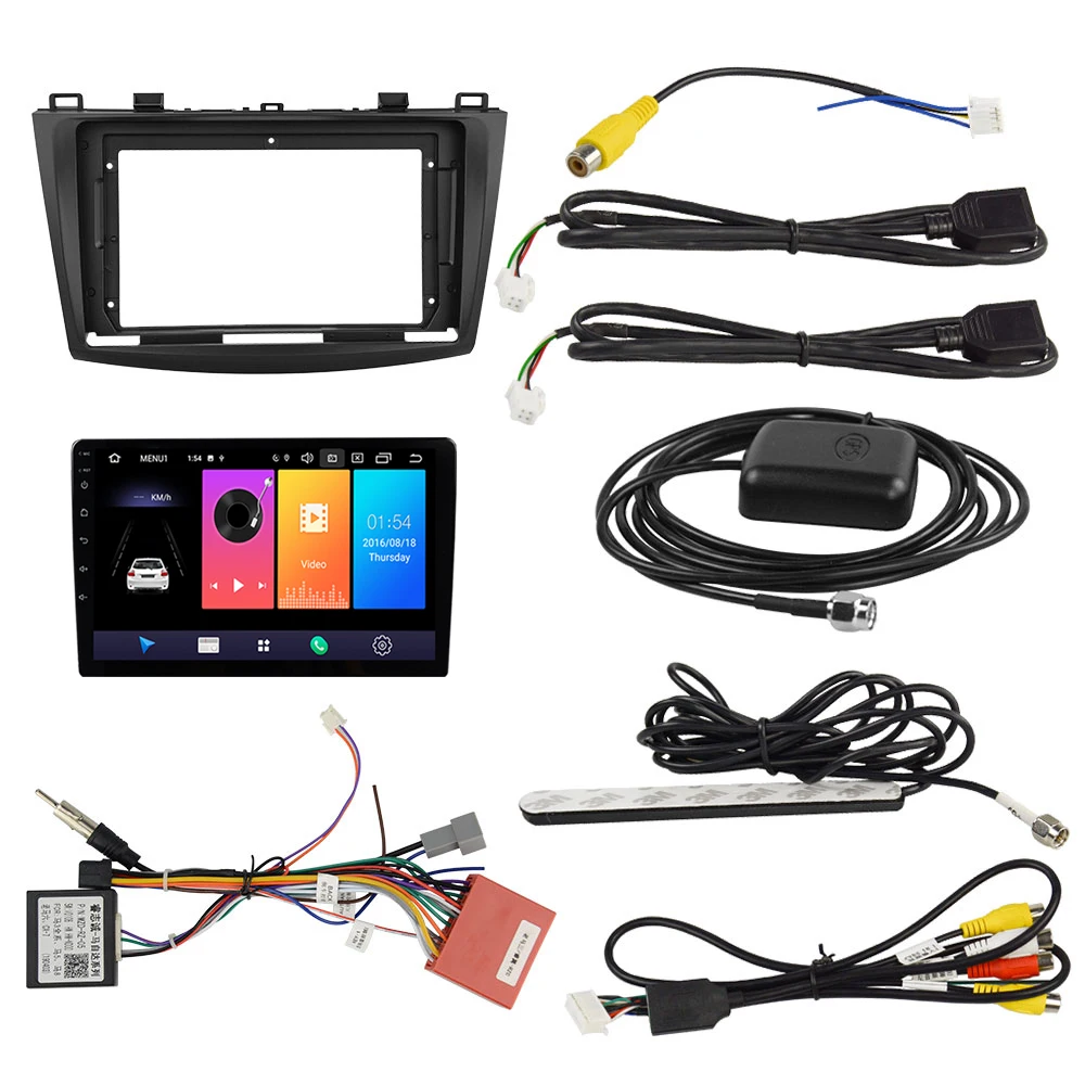 EKIY 9 дюймов ips Android 9,0 авто радио Автомобильный мультимедийный для MAZDA 3 2009 2010 2011 2012 gps Navi Навигация BT стерео аудио 4G плеер