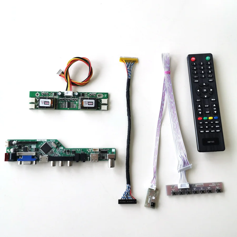 Для LTM220M1-L01/L02 ЖК-панель монитор LVDS 4CCFL 30Pin клавиатура+ пульт+ инвертор HDMI VGA USB AV T. V56 привод карты DIY kit