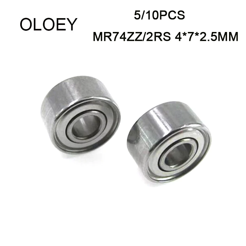 

5/10 шт., подшипники MR74ZZ 2RS 4x7x мм