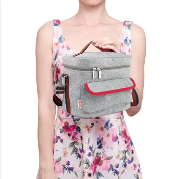 

Women Kids Lunch Box Insulated Lunch Tote Bag With Adjustable Shoulder Strap Water-resistant Leak Proof Work School Picnic