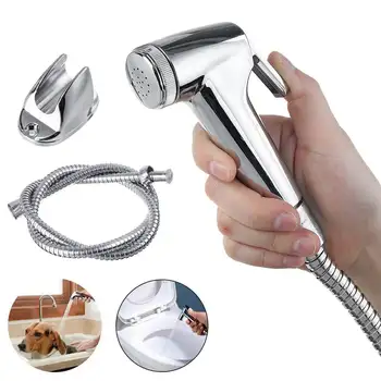

Stainless Steel Toilet Hand Held Bidet Faucet Sprayer Bidet Set Sprayer Guns Toilet Spray Bathroom Self Cleaning Shower Head