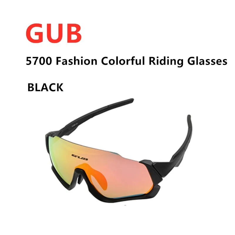 GUB 5700, модные очки для велоспорта, поляризационные, для мужчин и женщин, для спорта на открытом воздухе, для езды на велосипеде, зеркало, может быть оснащено близорукостью - Цвет: 5700 BLACK