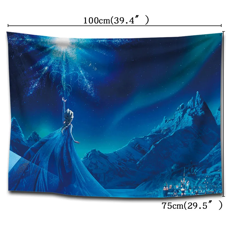 style11 Frozen party decoration 75*100cm wall tapestry decoration Frozen party exclusive wall tapestry everyone's favorite - Цвет: style11