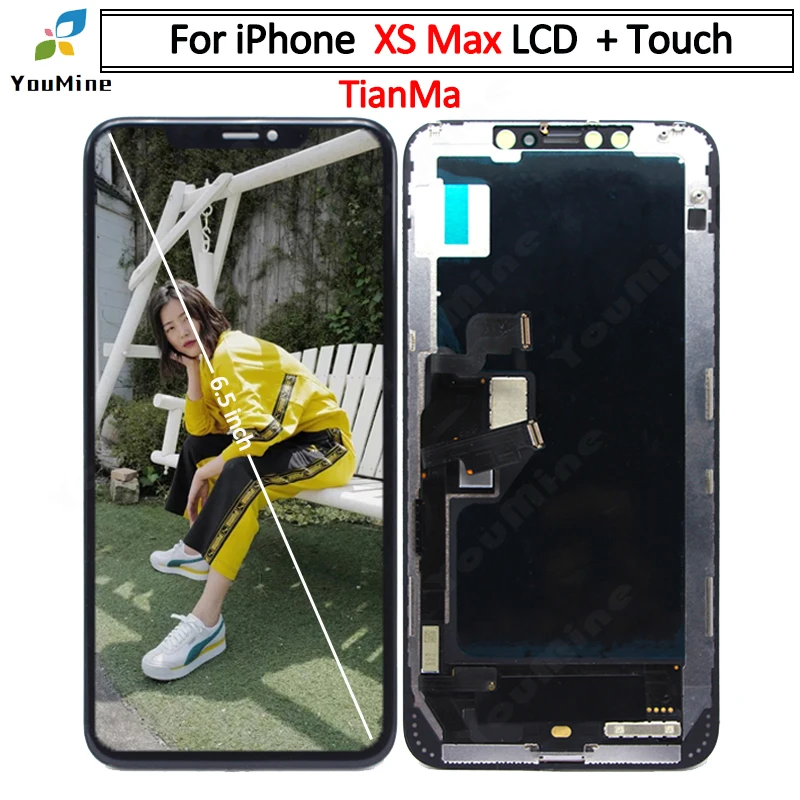 XS MAX TianMa Для iphone xs max ЖК-дисплей сенсорный экран дигитайзер для iphone X XS XR дисплей сборка Замена для iphone x ЖК - Цвет: XS MAX TianMa