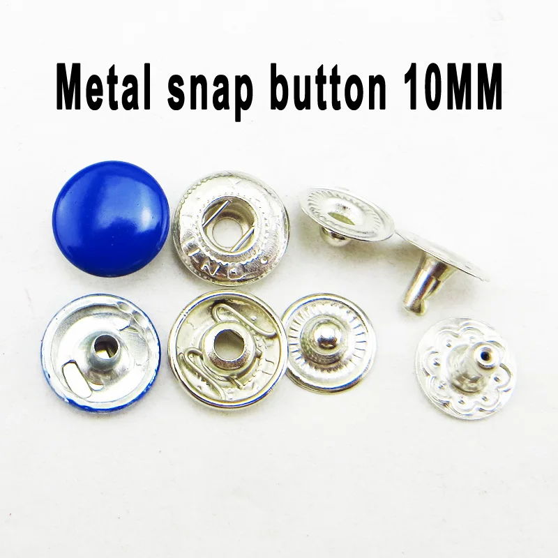 50 шт. 10 мм Металлическая сумка кнопки для пальто бренд швейная одежда аксессуары круглые брюки кнопки SNB-001 - Цвет: blue2