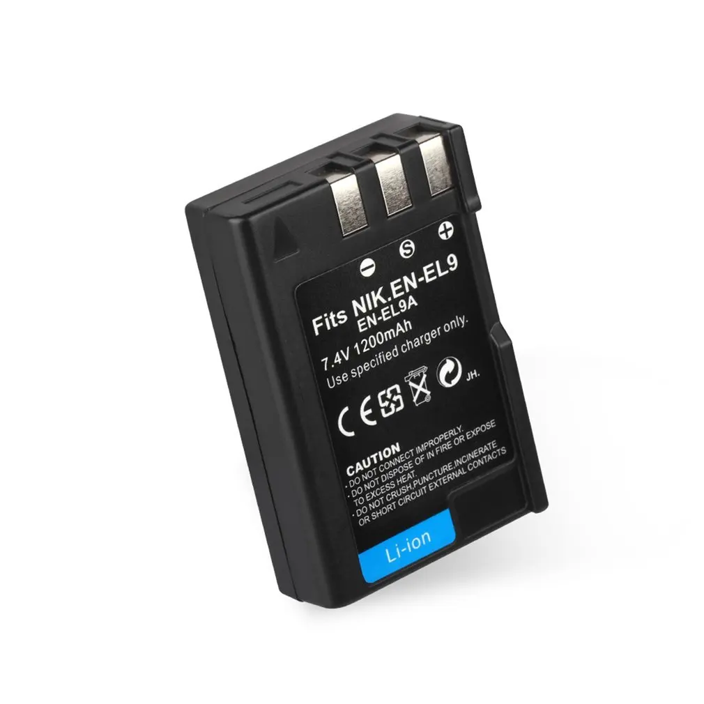 2 шт EN-EL9 7,4 V 1300mAh Сменный литий-ионный аккумулятор+ USB зарядное устройство для одной камеры с ЖК-дисплеем