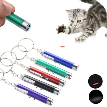 

1/2/3/4 Pcs Pet Interactive Cat Toy LED Laser Pen With Lighting Cat LED Light Laser Pointer Toy Cats Electronic Tease Rods Stick