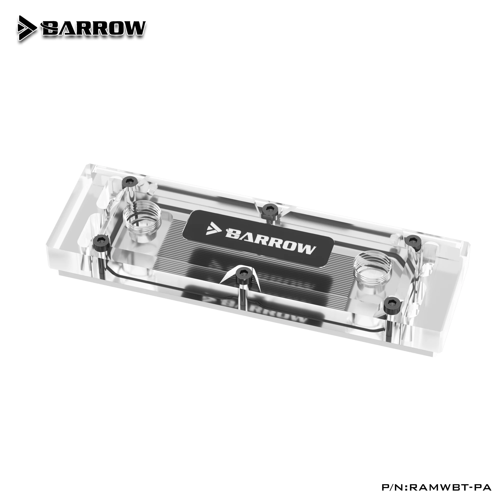 Блок водяного охлаждения Barrow RAM для 2 шт. канала прозрачный радиатор с