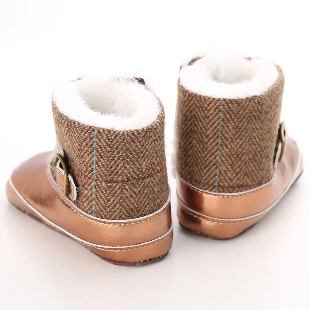 C-232; модная обувь подходящего цвета; милый дизайн; мягкая Нескользящая детская обувь для малышей; Повседневная прогулочная обувь; сезон зима