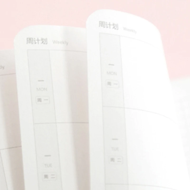 A6 Pure Color Pocket Weekly Schedule Planner Notebook DIY Weekly Plan Book Gift A6 Pure Color Pocket Weekly Schedule Planner Notebook DIY Weekly Plan Book Gift