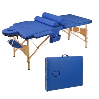 

Folding Beauty Bed Professional Portable Spa Massage Tables Lightweight Foldable with Bag Salon Furniture Aluminum alloy SK88