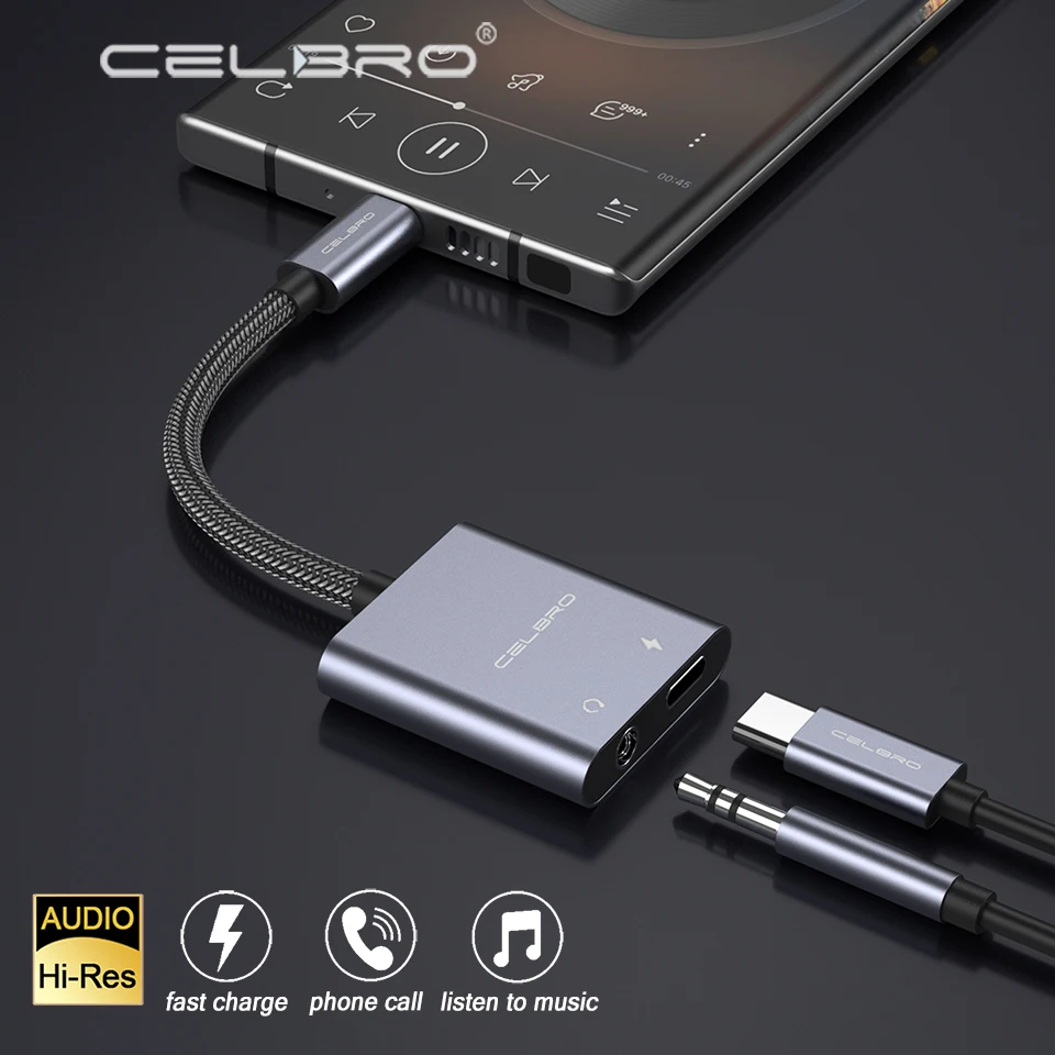 Hi-Fi DAC Usb Type C на 3 5 мм + адаптер для наушников Usb-C Aux цифровой аудиокабель Ipad Pro Samsung S20