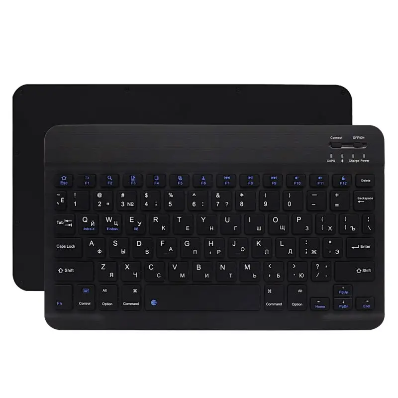Кожаный чехол-клавиатура с Bluetooth клавиатурой для samsung Galaxy Tab S5E SM-T720 SM-T725, съемные клавиатуры с подсветкой - Цвет: Russian