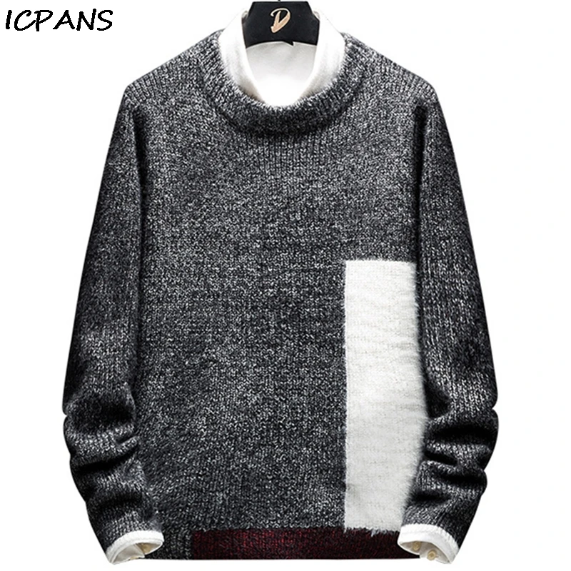 

ICPANS 2019 Men Hip Hop Sweater Pullover Streetwear Van Gogh Painting Knitted Sweater Retro Vintage Autumn Sweaters Cotton