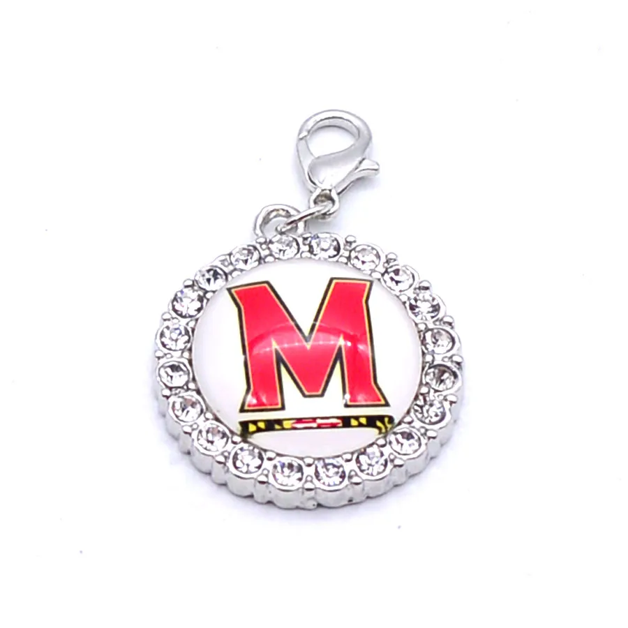 Dangle Charms University NCAA Maryland Terrapins Charm Pendant Fit Bracelets Necklaces Jewelry Sport Basketball 2019 | Украшения и