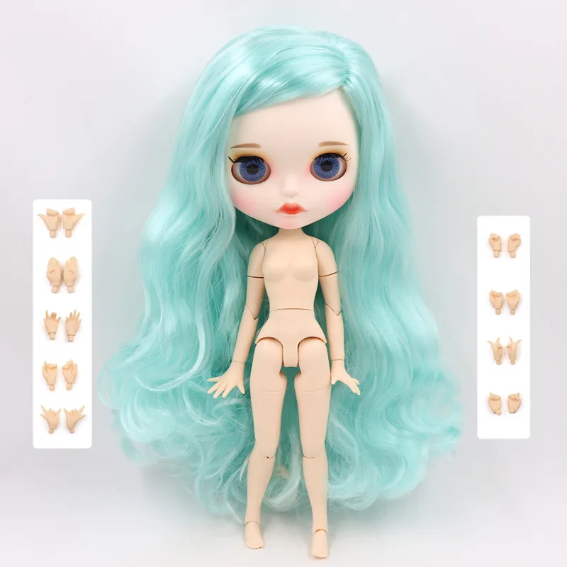 ICY Fortune Days factory blyth кукла 1/6 шарнирное тело новое матовое лицо губы Cyan hair DIY sd Подарочная игрушка - Цвет: like the pic