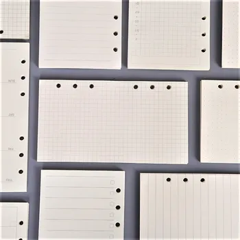 

45 pcs high quality binder notebook A5/A6/A7 insert refill 6 hole loose leaf spiral notebook paper diary plan inner core paper