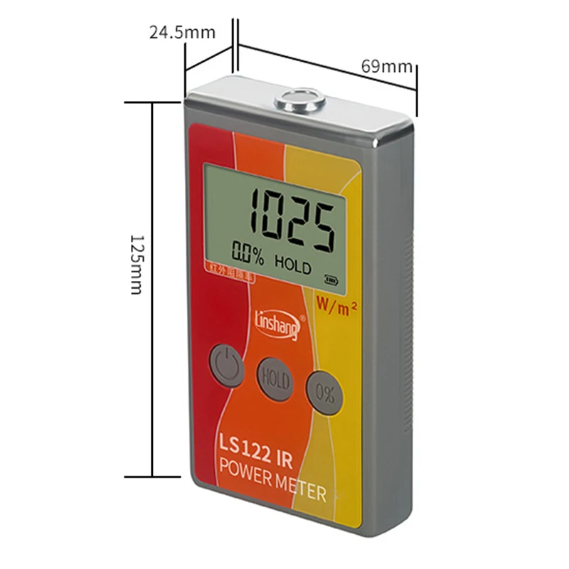 Продвижение-Linshang LS122 инфракрасный измеритель мощности 1000-1700Nm инфракрасный детектор излучения приемник энергии солнечная пленка тестер