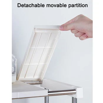 

Kitchen Cabinet Counter Shelf Organizer Expandable Stackable for Dish Sauce MJJ88