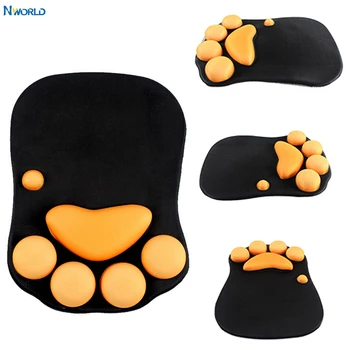 

Nworld Non Slip Cat Paw Mouse Pad Cushion Mice Mat with Wrist Rest Support For Overwatch PC Gaming CS GO Warcraft PC Gamer