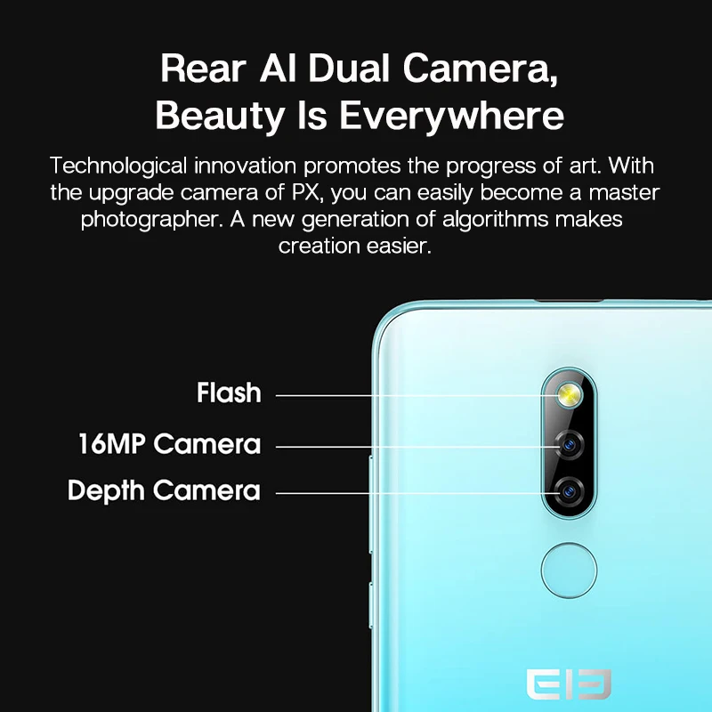 ELEPHONE PX 4 ГБ 64 Восьмиядерный смартфон MT6763 с экраном 6 53 дюйма FHD + 16 МП выдвижная